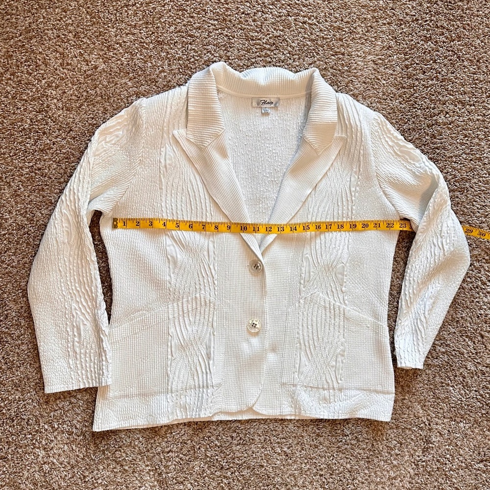 Flair, Ribbed Textured Jacket/ Blazer, Size L - Picture 7 of 7